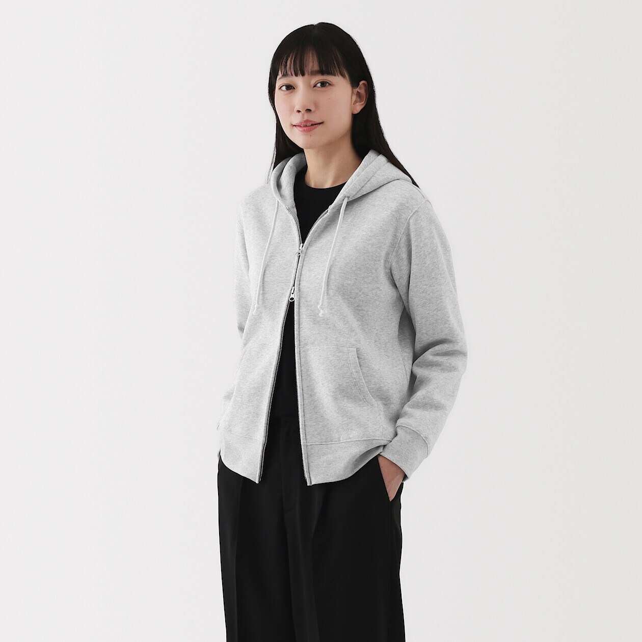 Sweat zip up hoodie