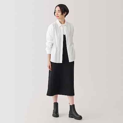 Women's Washed broadcloth regular collar Long Sleeve shirt