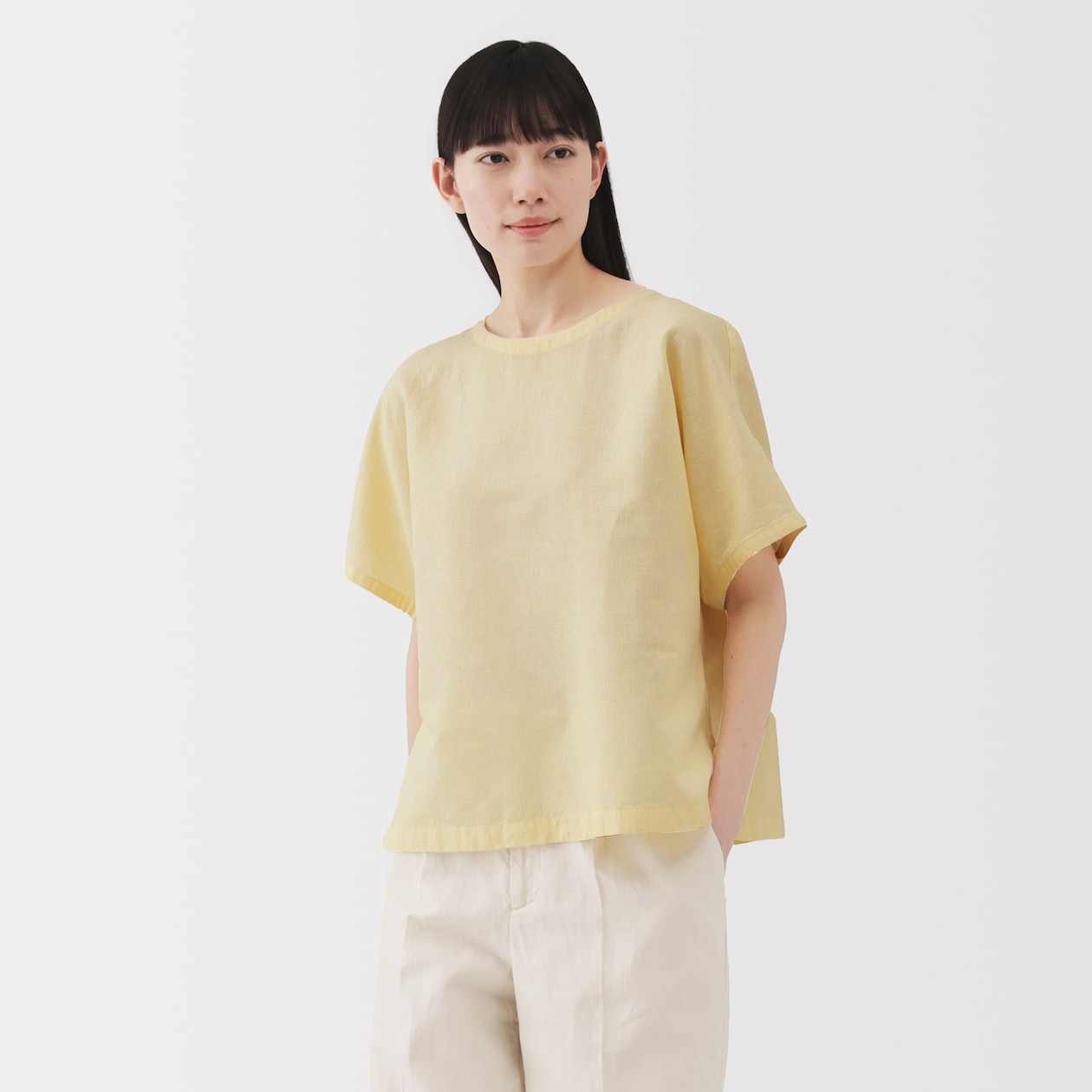 Hemp cotton Short Sleeve blouse