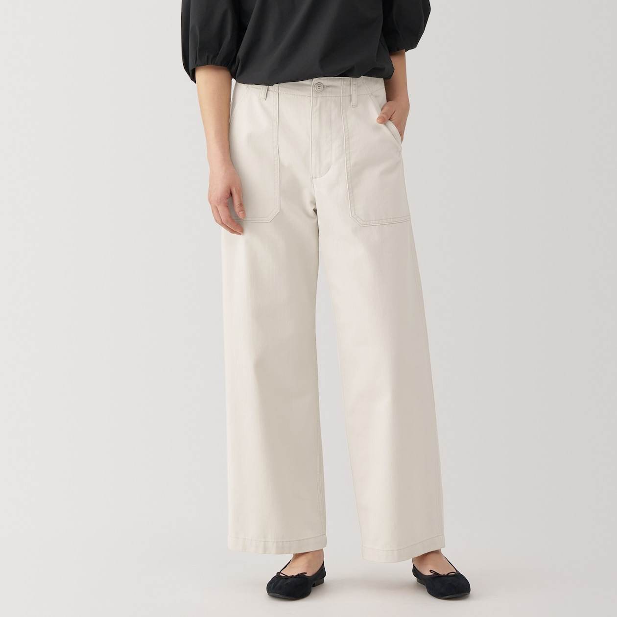 Women's Washed herringbone Baker pants