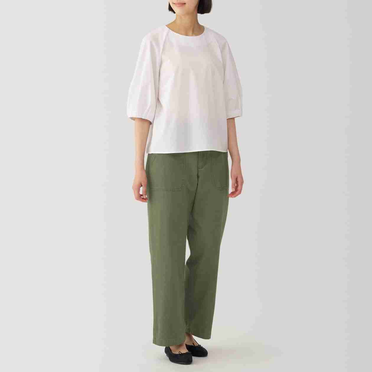 Women's Washed herringbone Baker pants