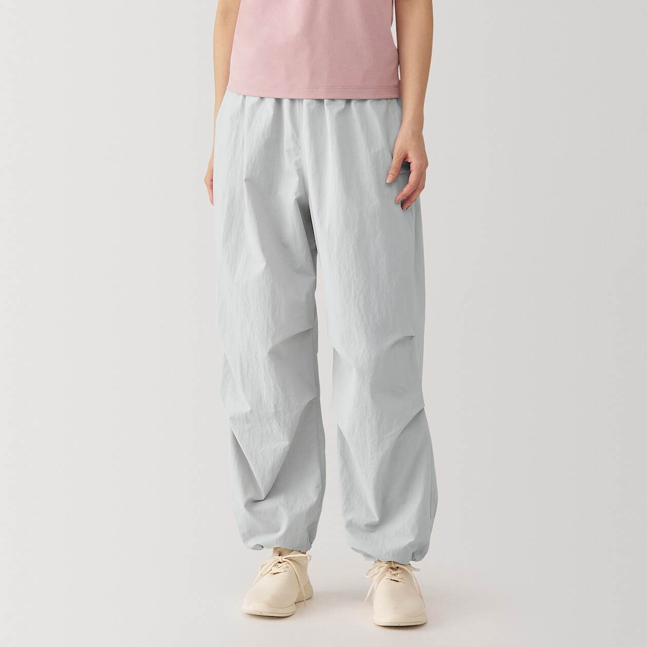 MUJI | Women's Water repellent nylon wide wind pants