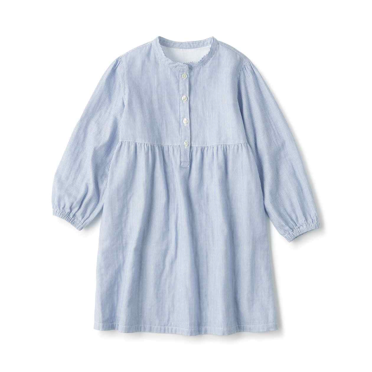Double gauze Long Sleeve Dress for Kids