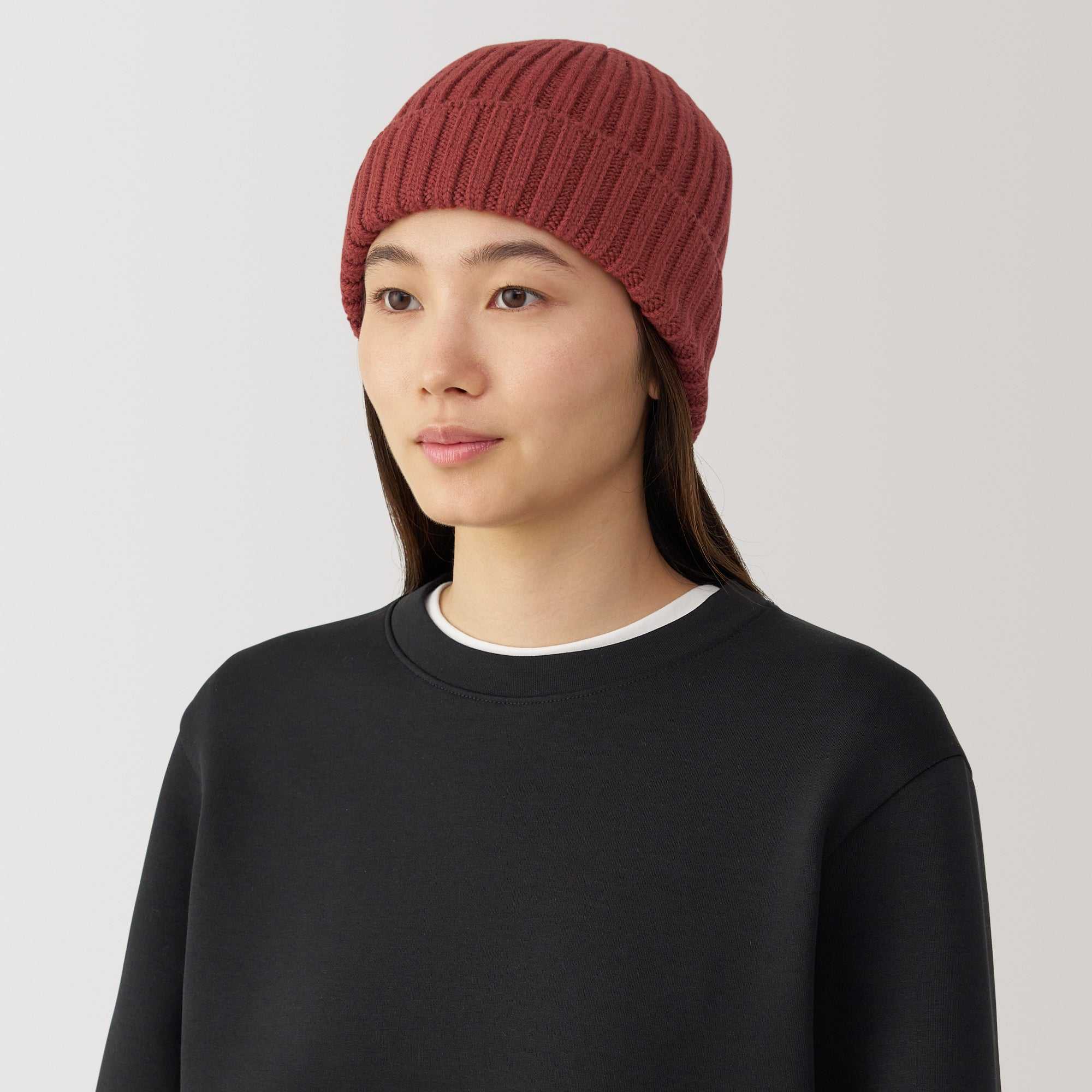 Non-itchy Wool brend Ribbed Beanie