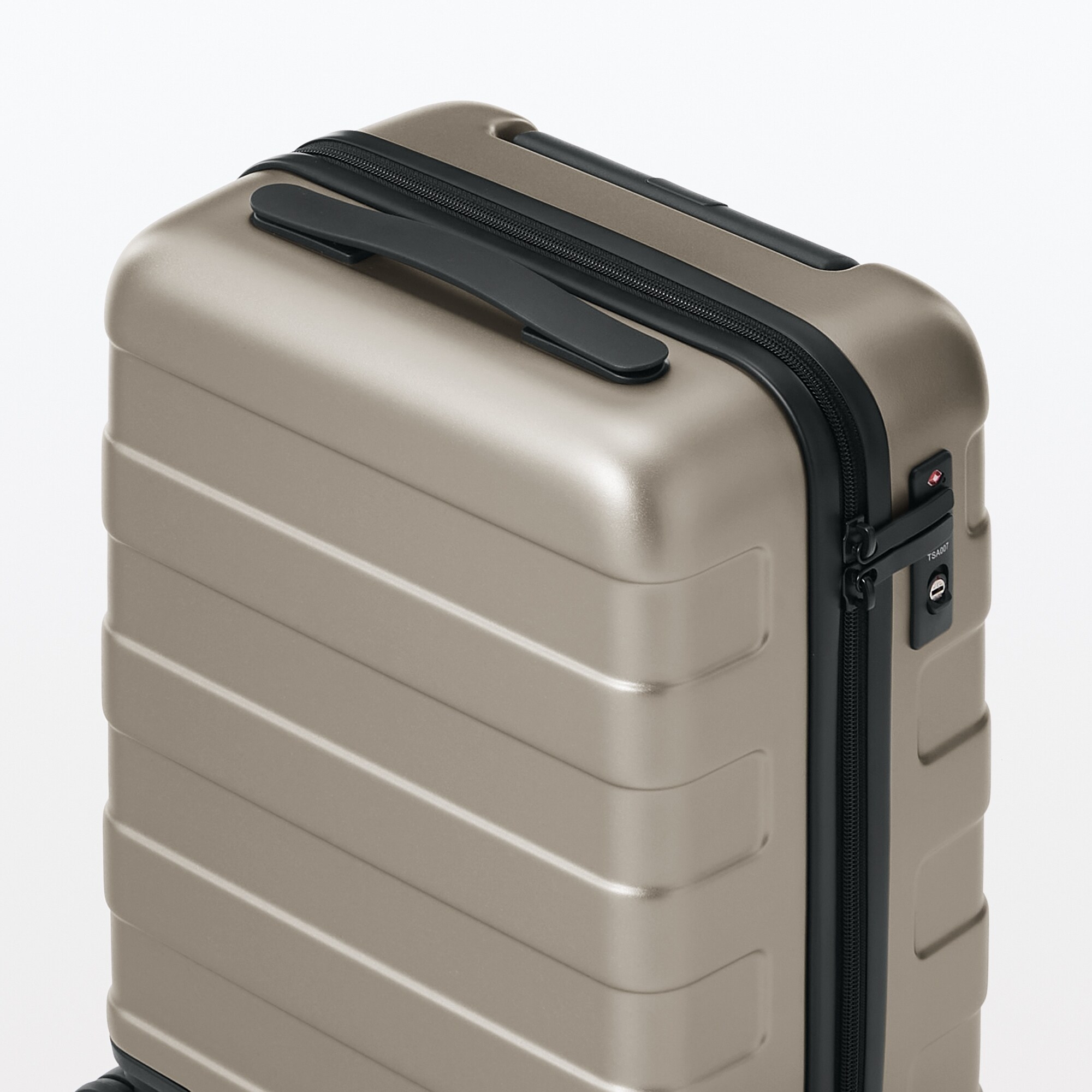 Free adjustable handle Hard carry-on suitcase (20L) Beige