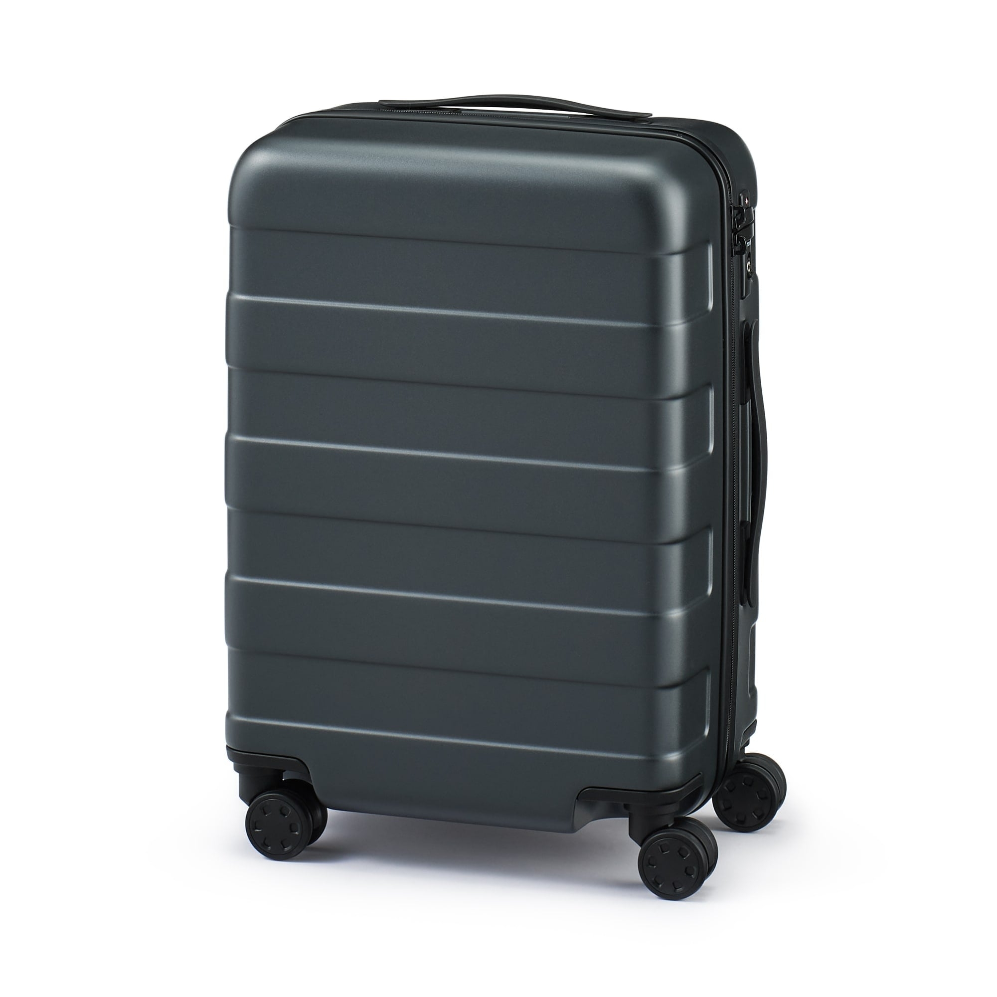 Free adjustable handle Hard carry-on suitcase (36L) Dark Grey