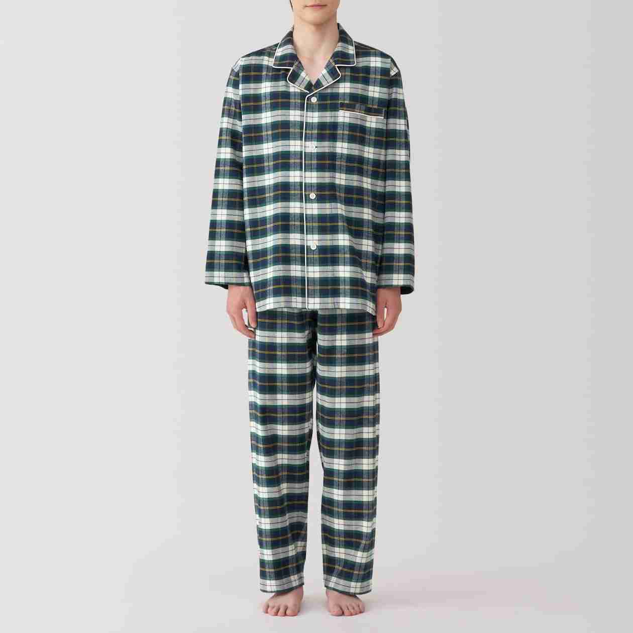 M's Side seamless Flannel L/S pajamas