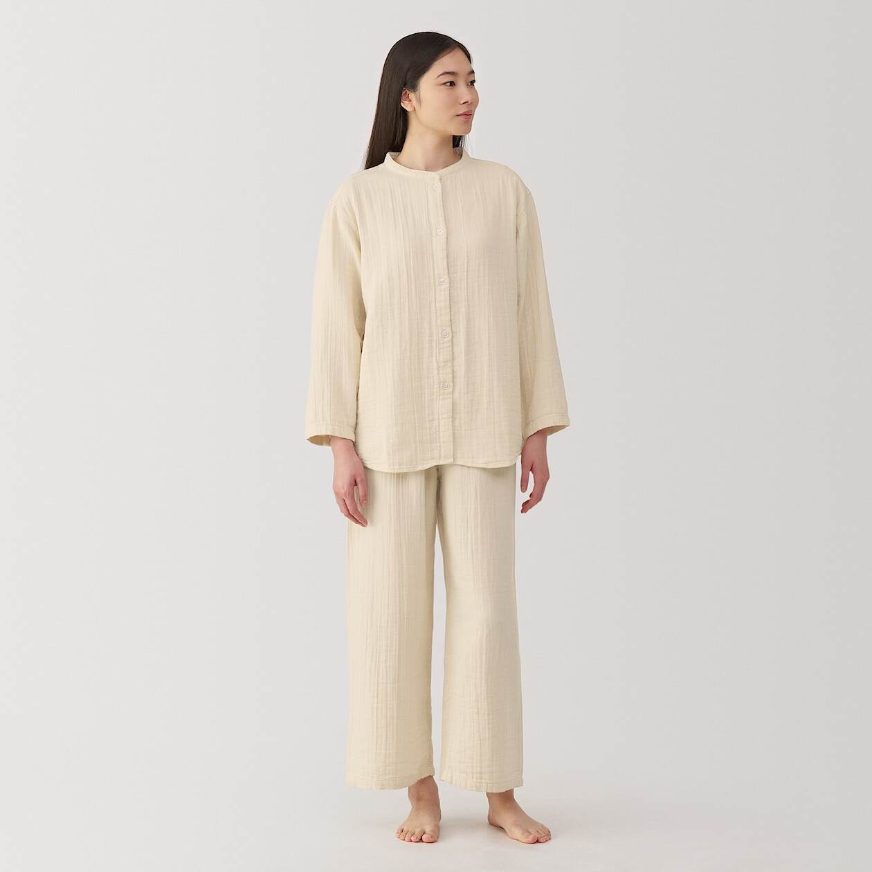 Cheezecloth gauze Long Sleeve pajamas