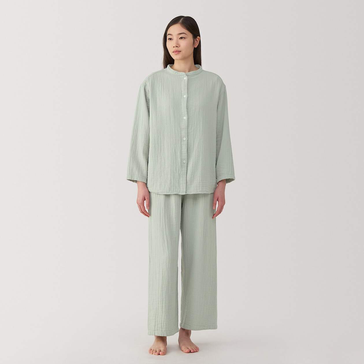 Cheezecloth gauze Long Sleeve pajamas