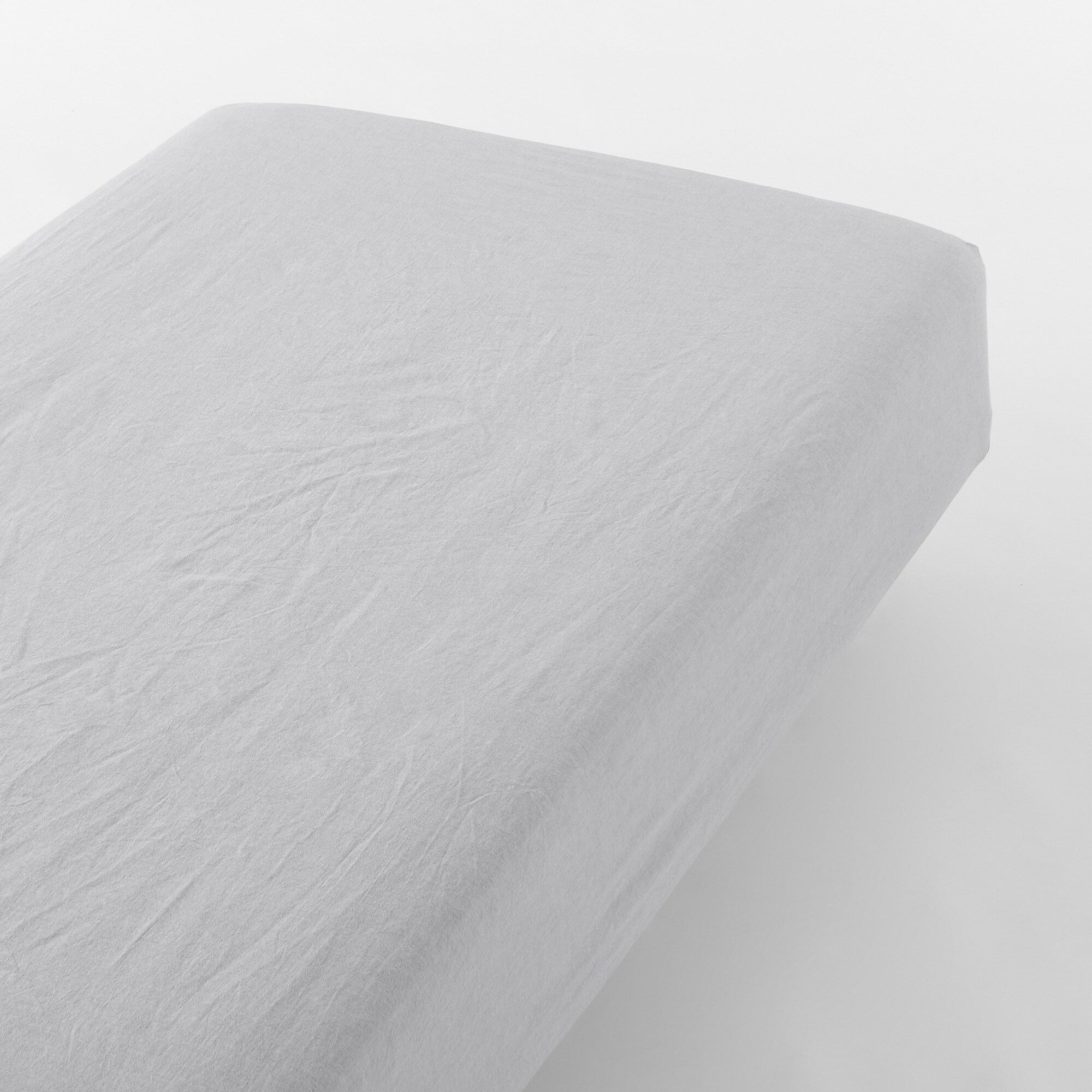 WASHED COTTON FITTED SHEET S