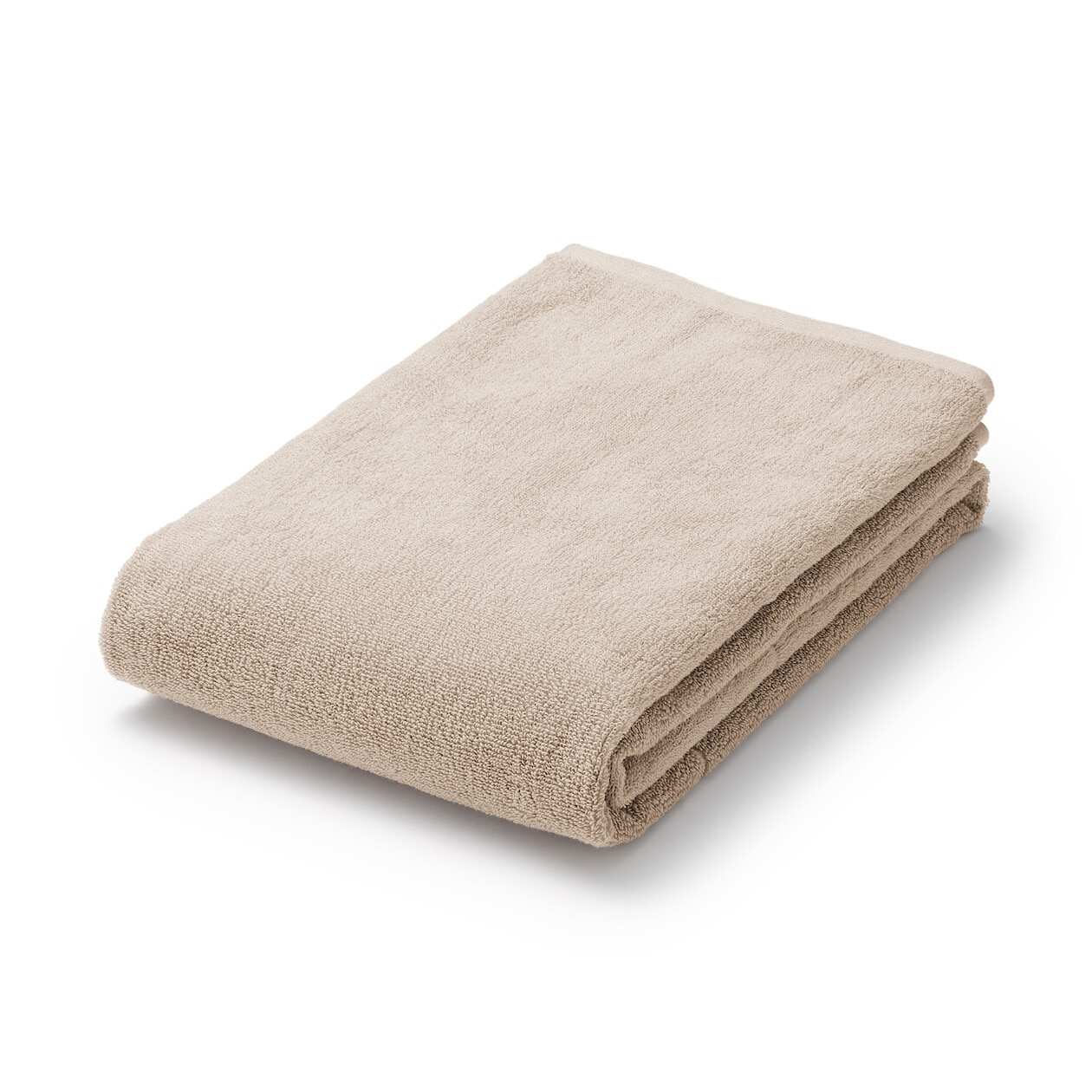 TWIN PILE LARGE BATH TOWEL WITH LOOP