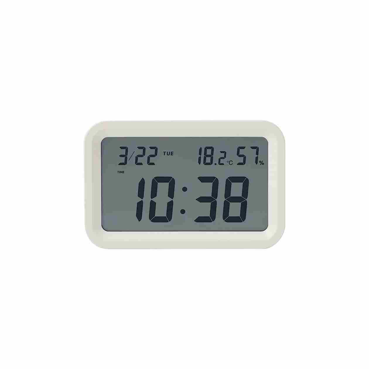 DIGITAL CLOCK/M WHITE