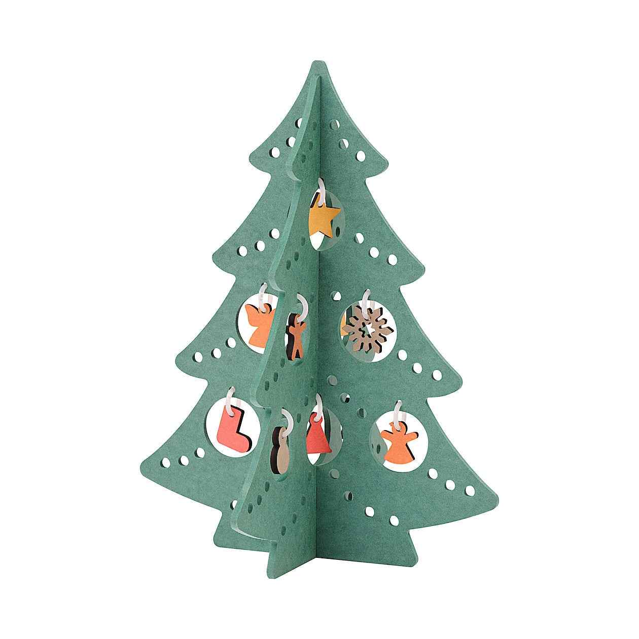 Color MDF Christmas tree L Green