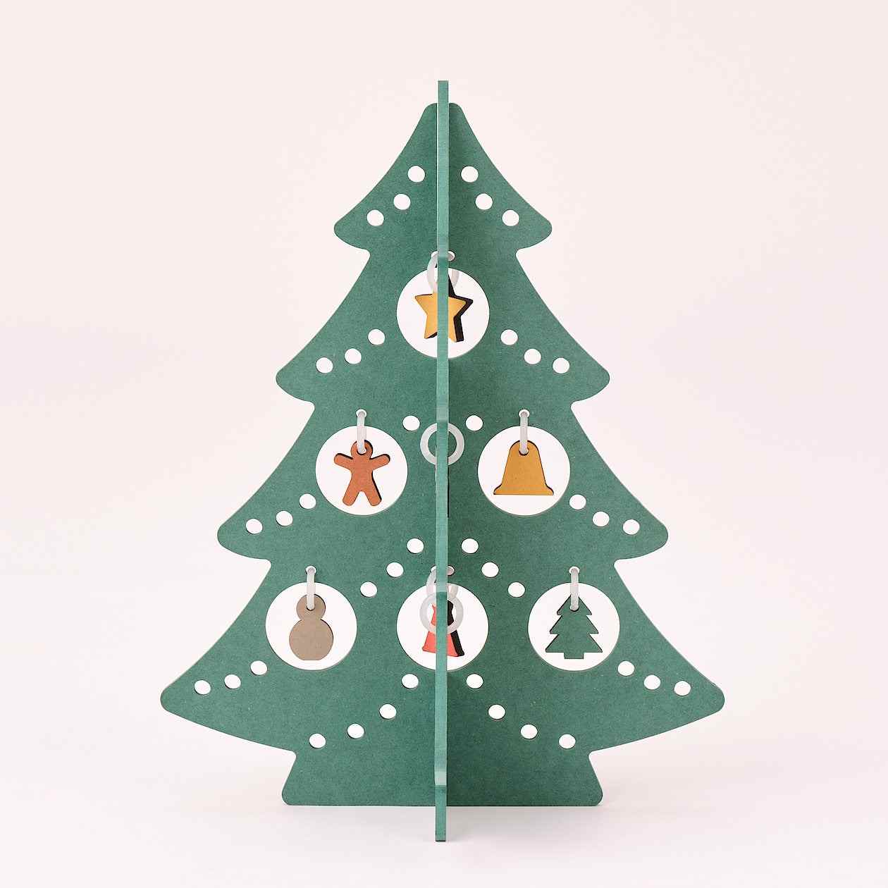 Color MDF Christmas tree L Green