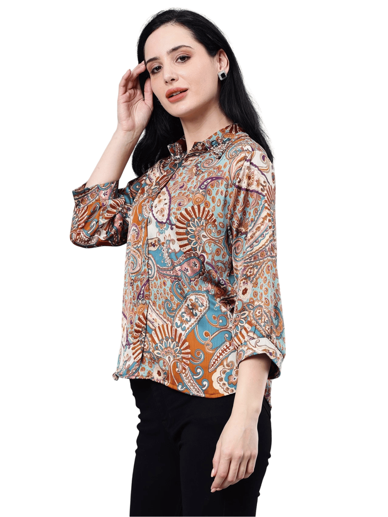 Albion By Cnm Women Print Top