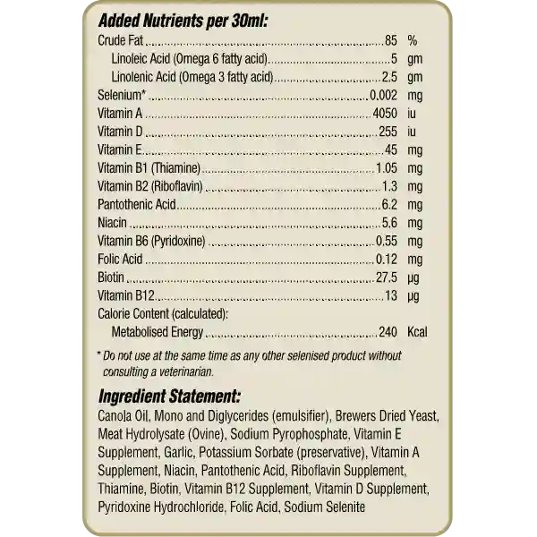 My Beau Vitamin &amp; Mineral Dog Supplement - 300 ml