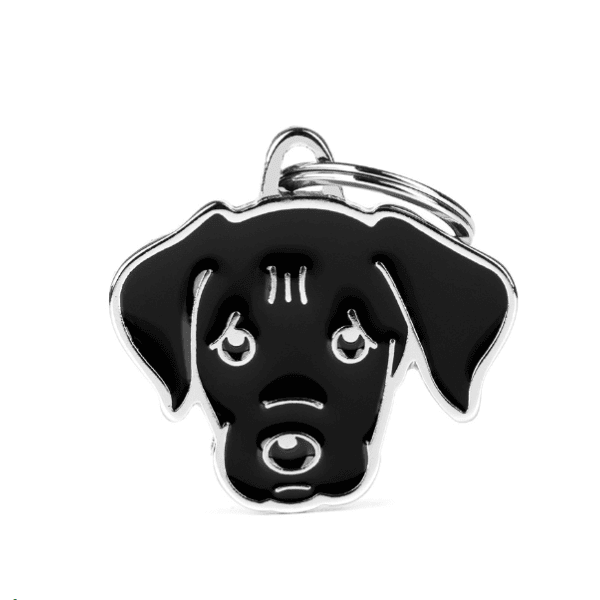Black Labrador Name Tag