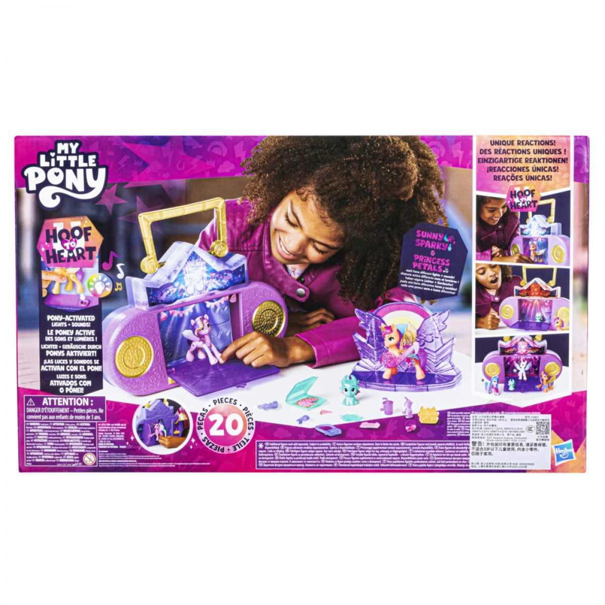 My Little Pony Make Your Mark Musical Mane Melody Playset - Includes 3 Figures, Lights & Sounds, Salon & Karaoke Stage
