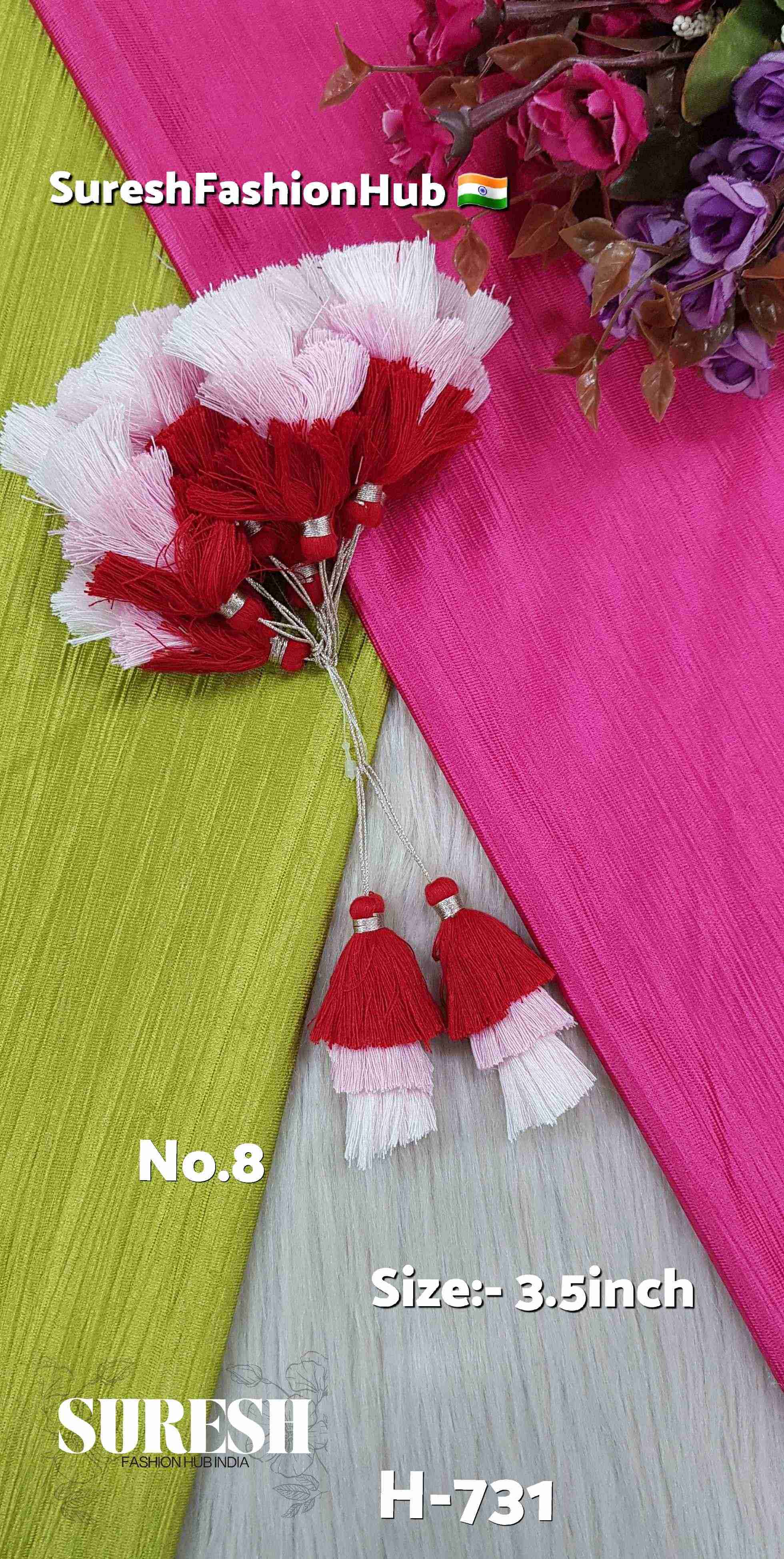 Lilac Charm Embroidered Tassel – Color No 8 : H-731