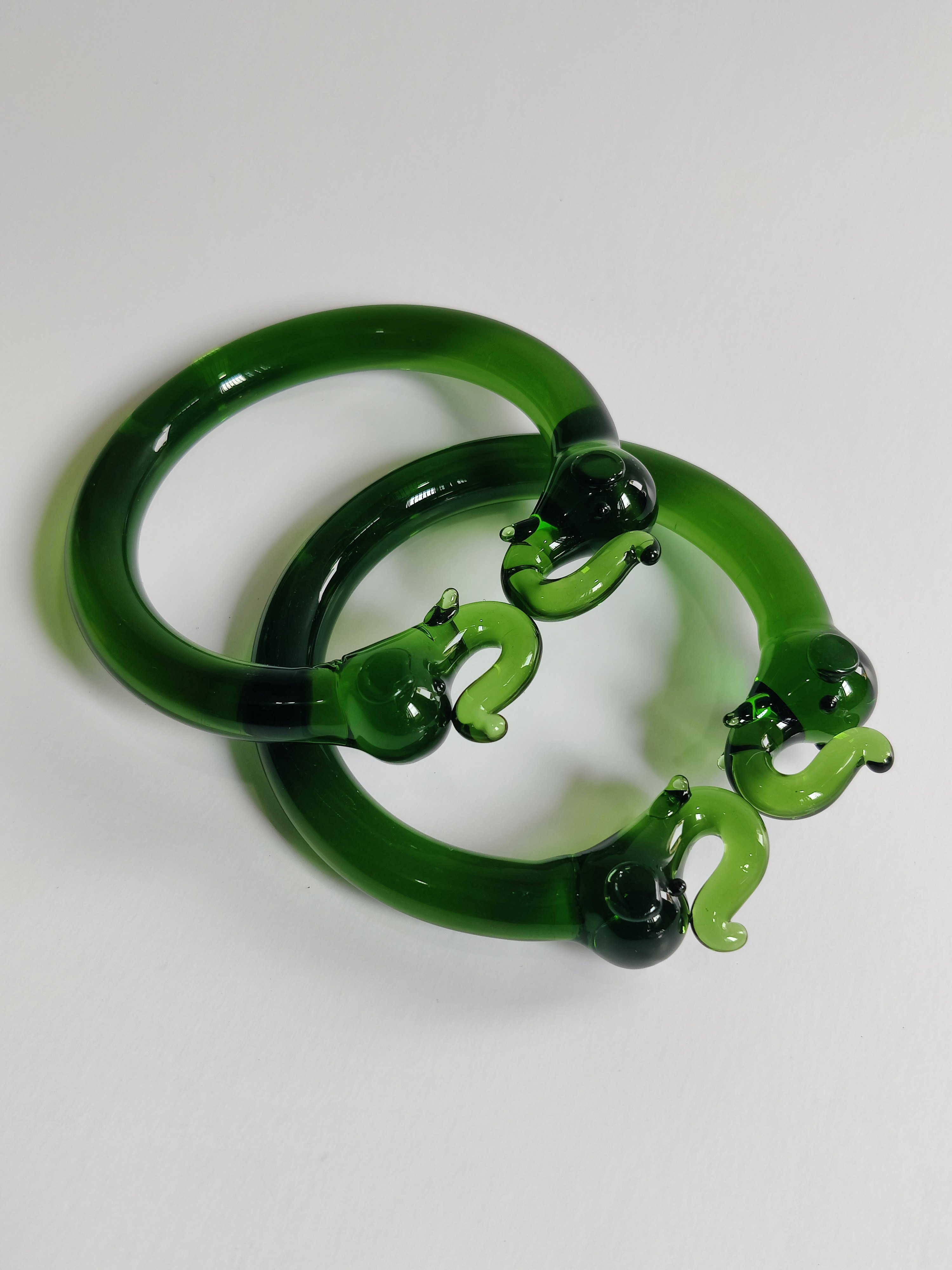elephant bangle green