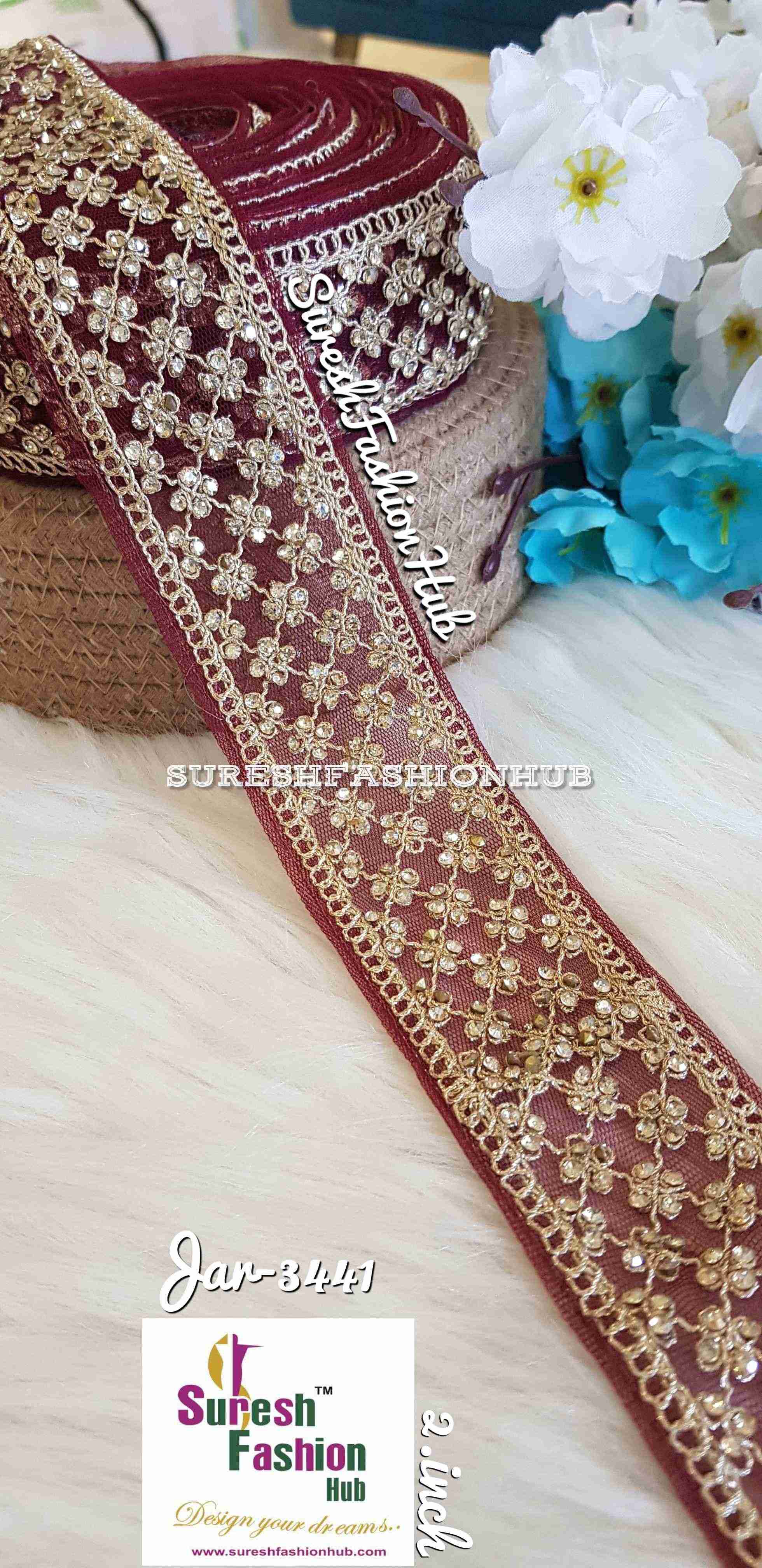 Indian Laces Embellishments Embroidery Saree Border Wholesale Silk Crafting Sewing Decorative Designer Ribbons #Blackborder  #Fancylaces #Decorativetrims #Embroideredborder #Sewingtrims #テープ #minne #lndianlaces #Sareeborder #アニー都城 #pasamanerías #pasamaneriasbordadas #Embellishments #可愛いマスク #Embroiderytrimmings #アクセサリー