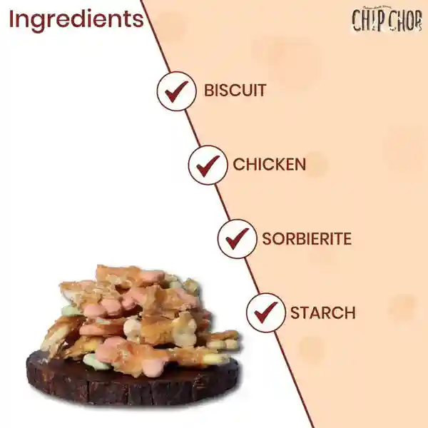 Chip Chops Biscuit Twined With Chicken Dog Treats 250g