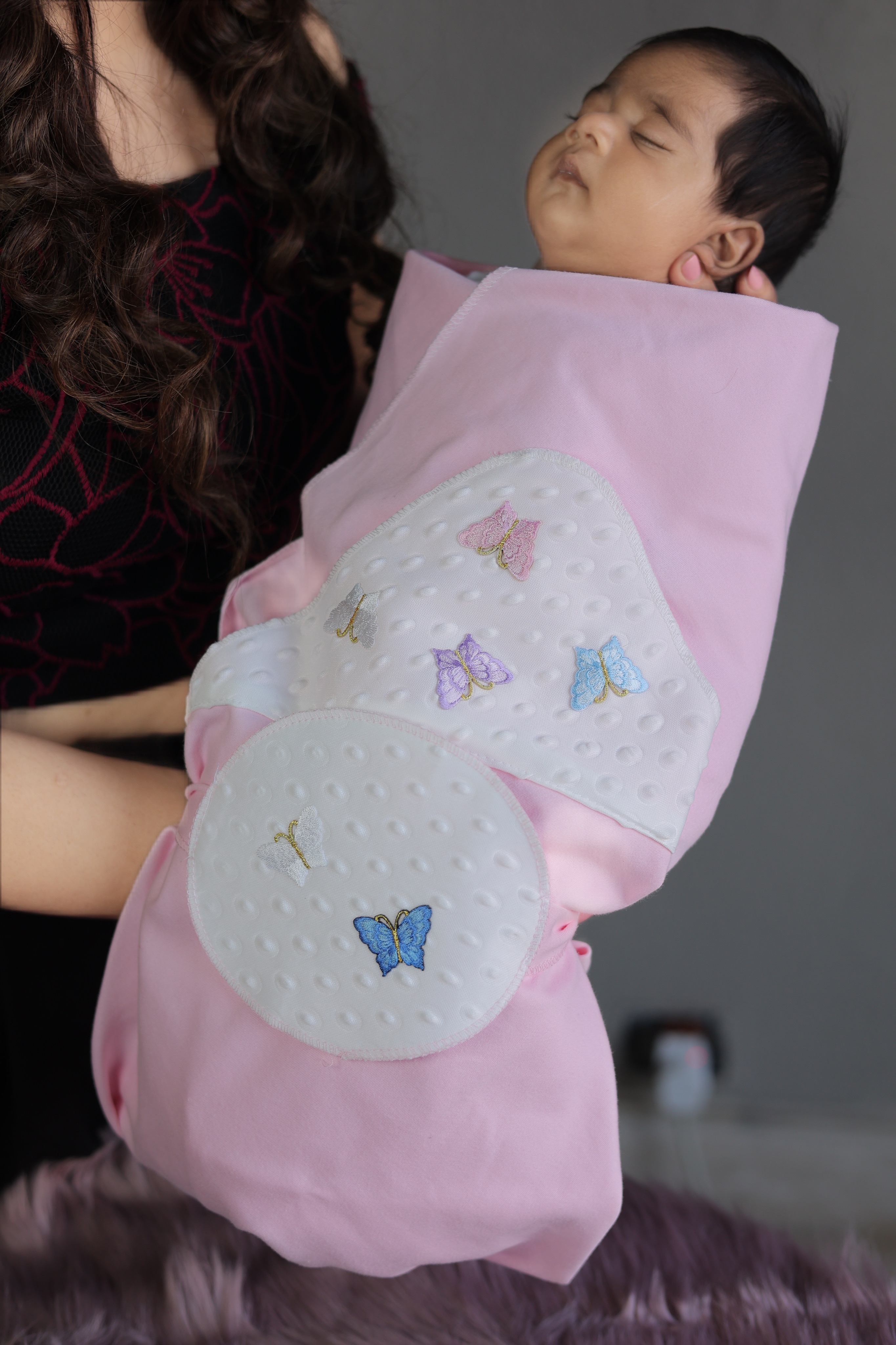 Pink Mariposa Romper Set
