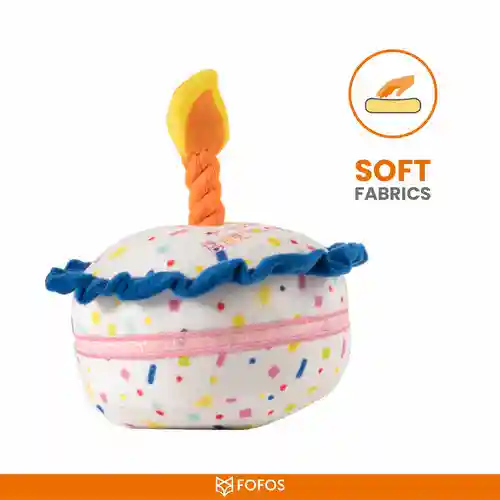 Barkbutler Fofos Birthday Cake Plush Toy for Dogs