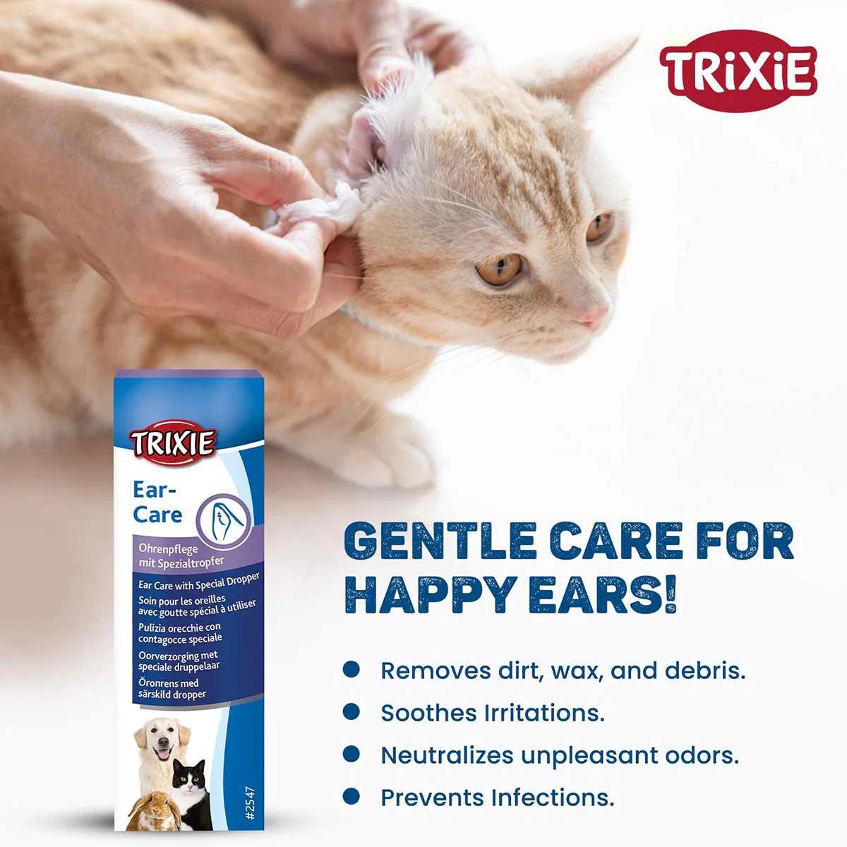 Trixie Ear Care for Dogs & Cats, 50 ml