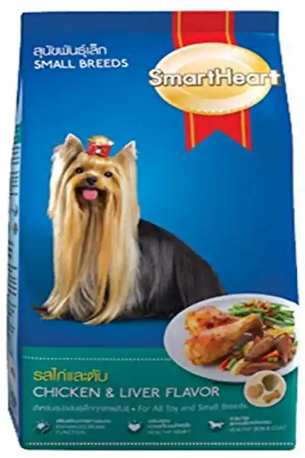 Smart Heart Chicken & Liver Flavour Small Breed Dog Dry Food 2.7kg