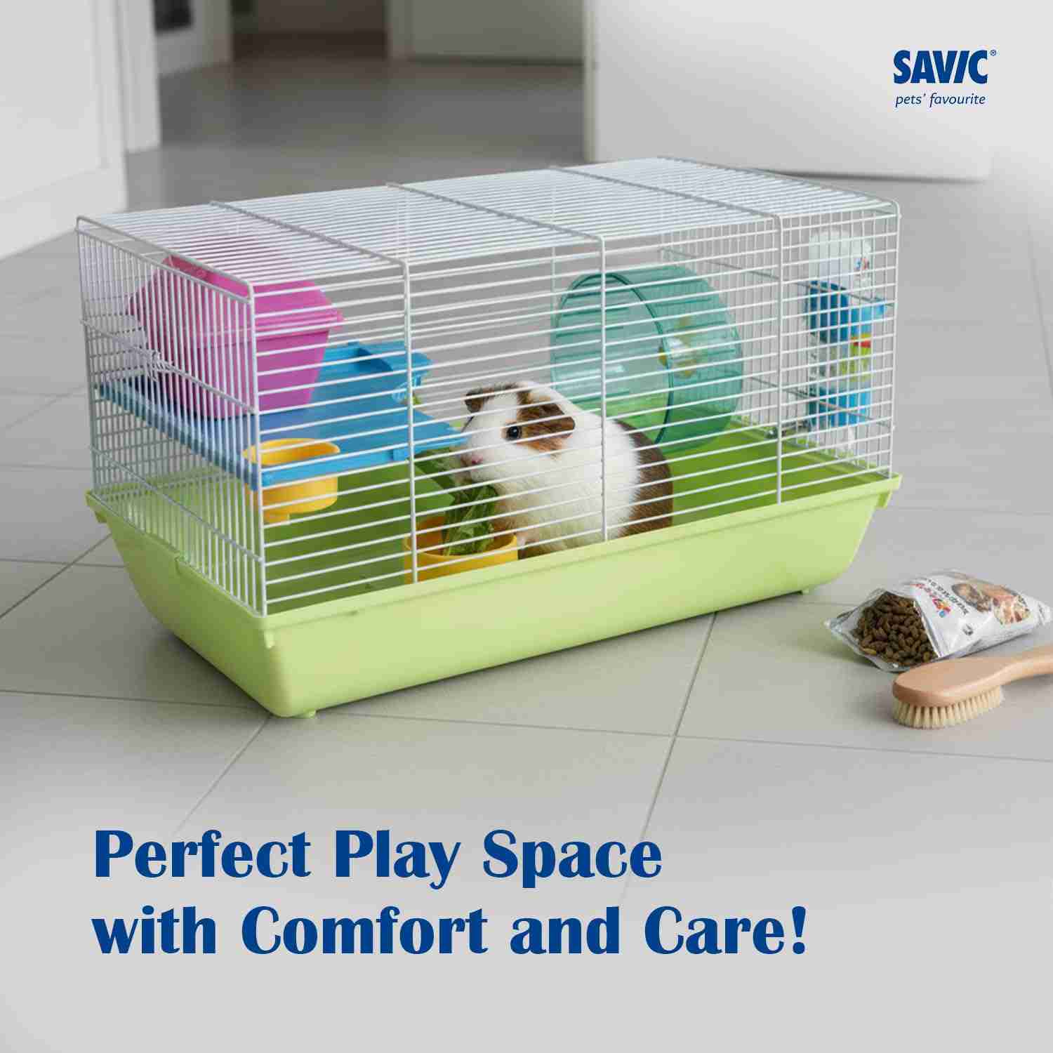 Savic Martha Hamster & Guniea Pigs Cage (19x12x8 Inch)