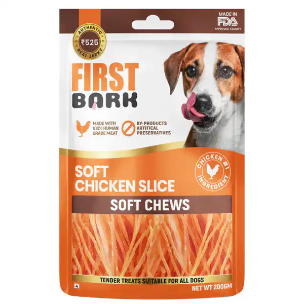 First Bark Soft Chicken Slice Jerky Dog Treat For Dogs 200g