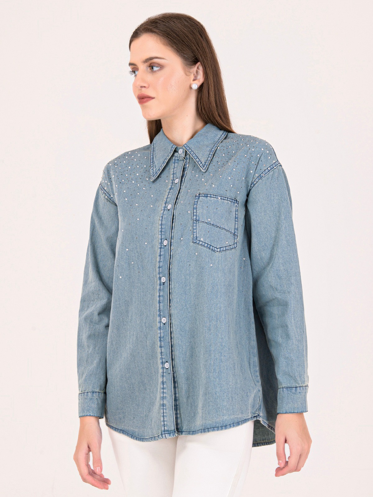Albion Women Grey Smart Top