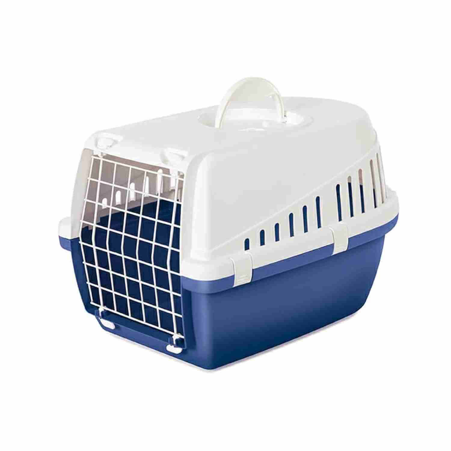 Savic Trotter 1 - Dog & Cat Carrier - Atlantic Blue - 19 x 13 x 12 inch - Holds up to 5 kg
