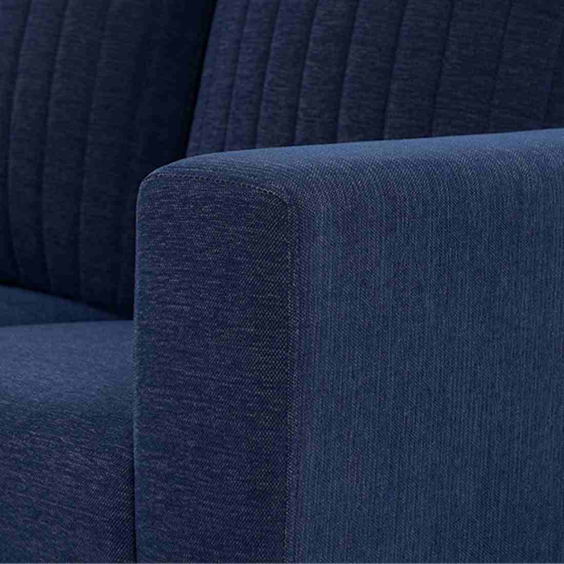 neudot Roman Sofa for Living Room |2 Persons Sofa|Premium Fabric with Cushioned Armrest | Solid Wood Frame|2 Seater in Cobalt Blue Color