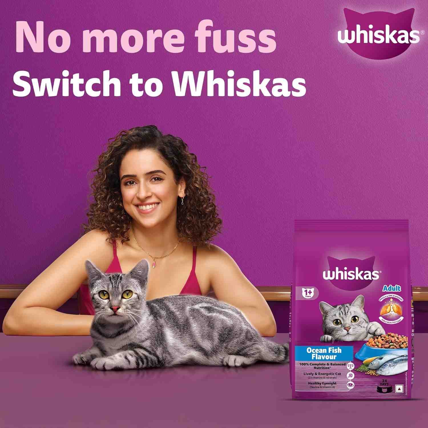 Whiskas Ocean Fish Flavour Adult Cat Dry Food