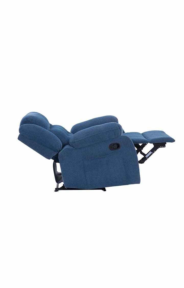 NEUDOT Ease Rocker Single Seater Fabric Recliner - Dusky Blue
