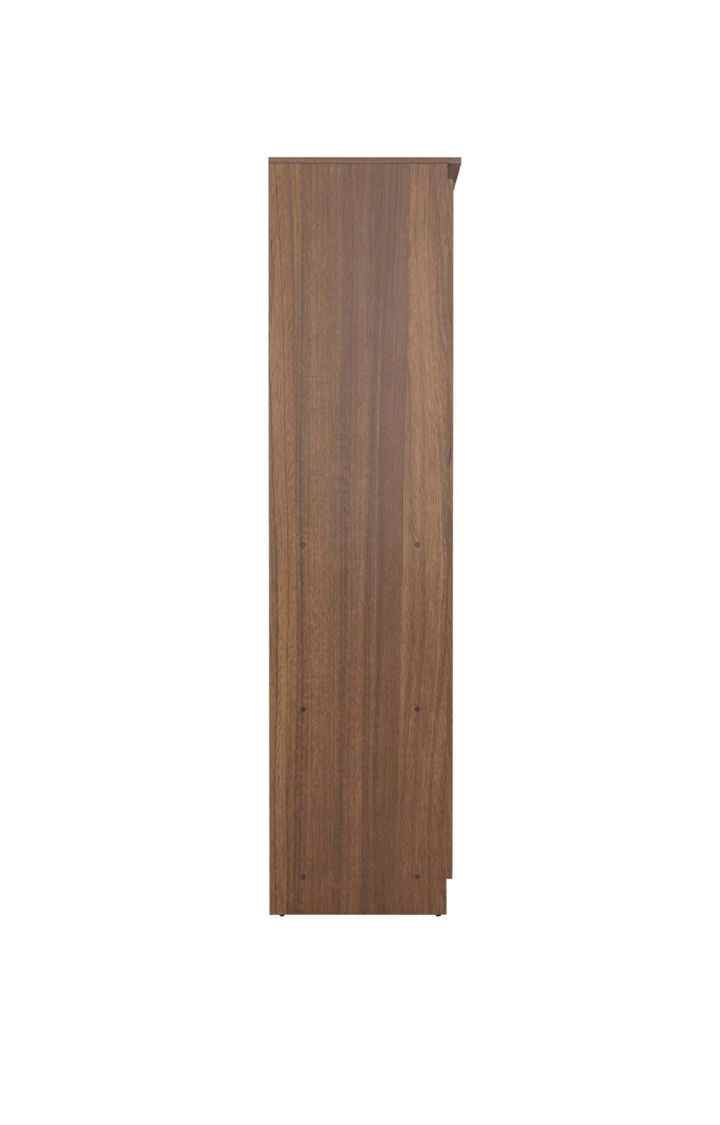 PICO Engineered Wood 3 Door Wardrobe with Out Mirror - Leon Teak