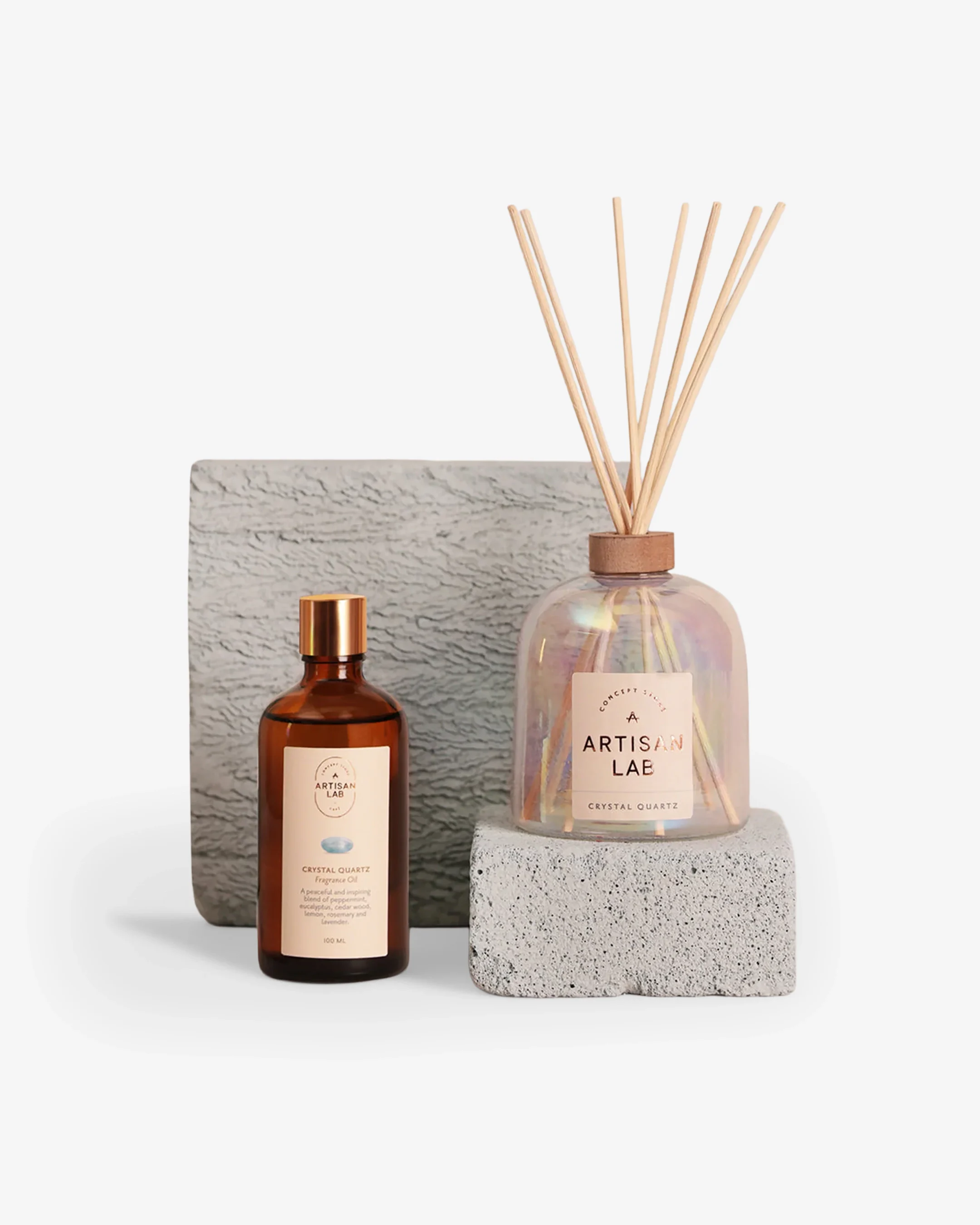 Crystal Quartz Diffuser Set