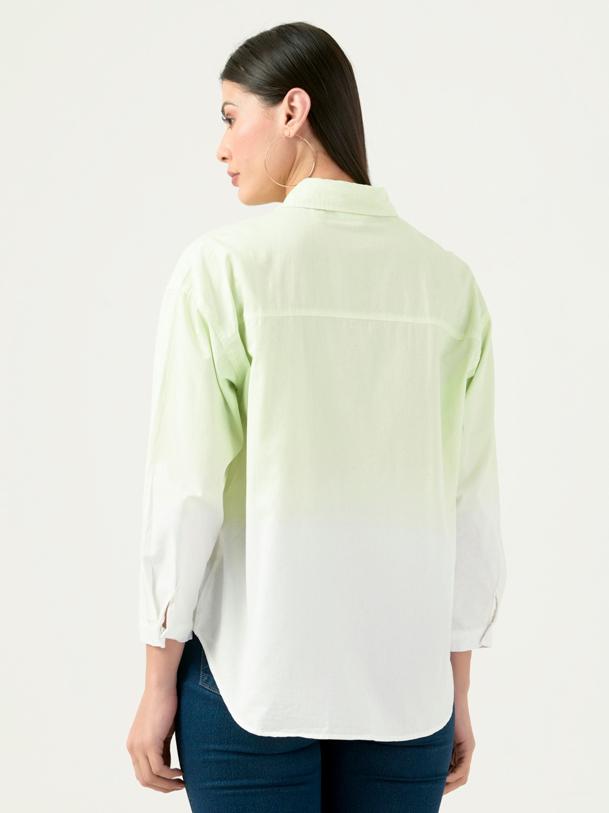 Albion Women Smart Premium Green Casual Shirt