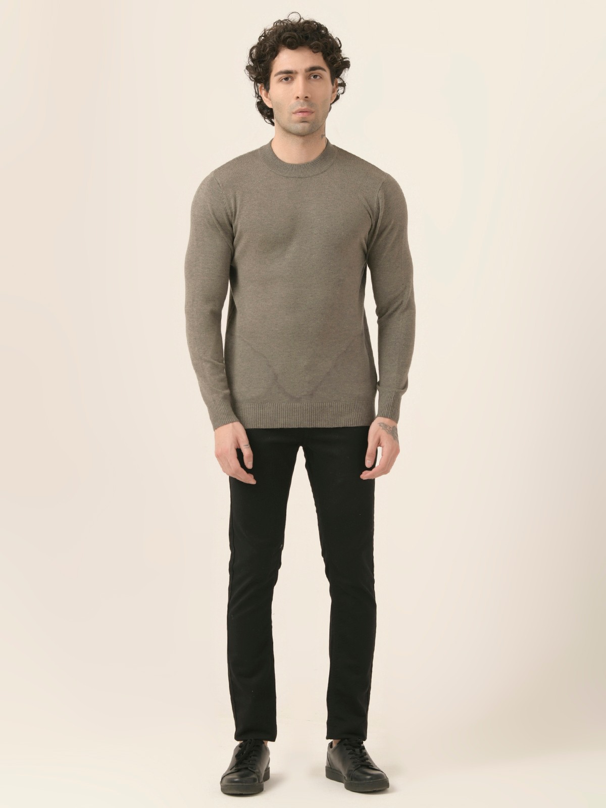 Albion Mens Winter Brown Sweaters