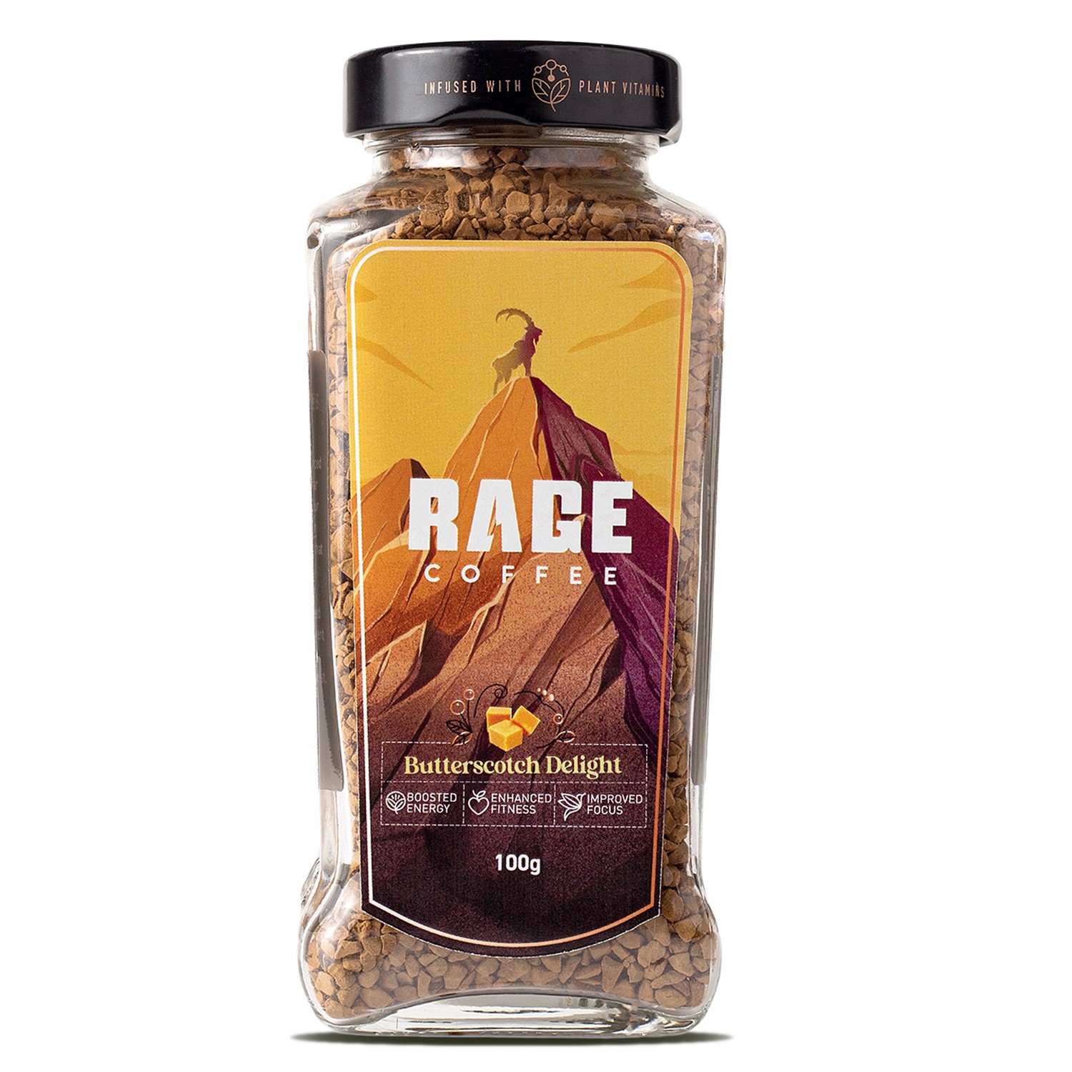 Rage Coffee 100 Gms Butterscotch Delight Flavour Premium Arabica
