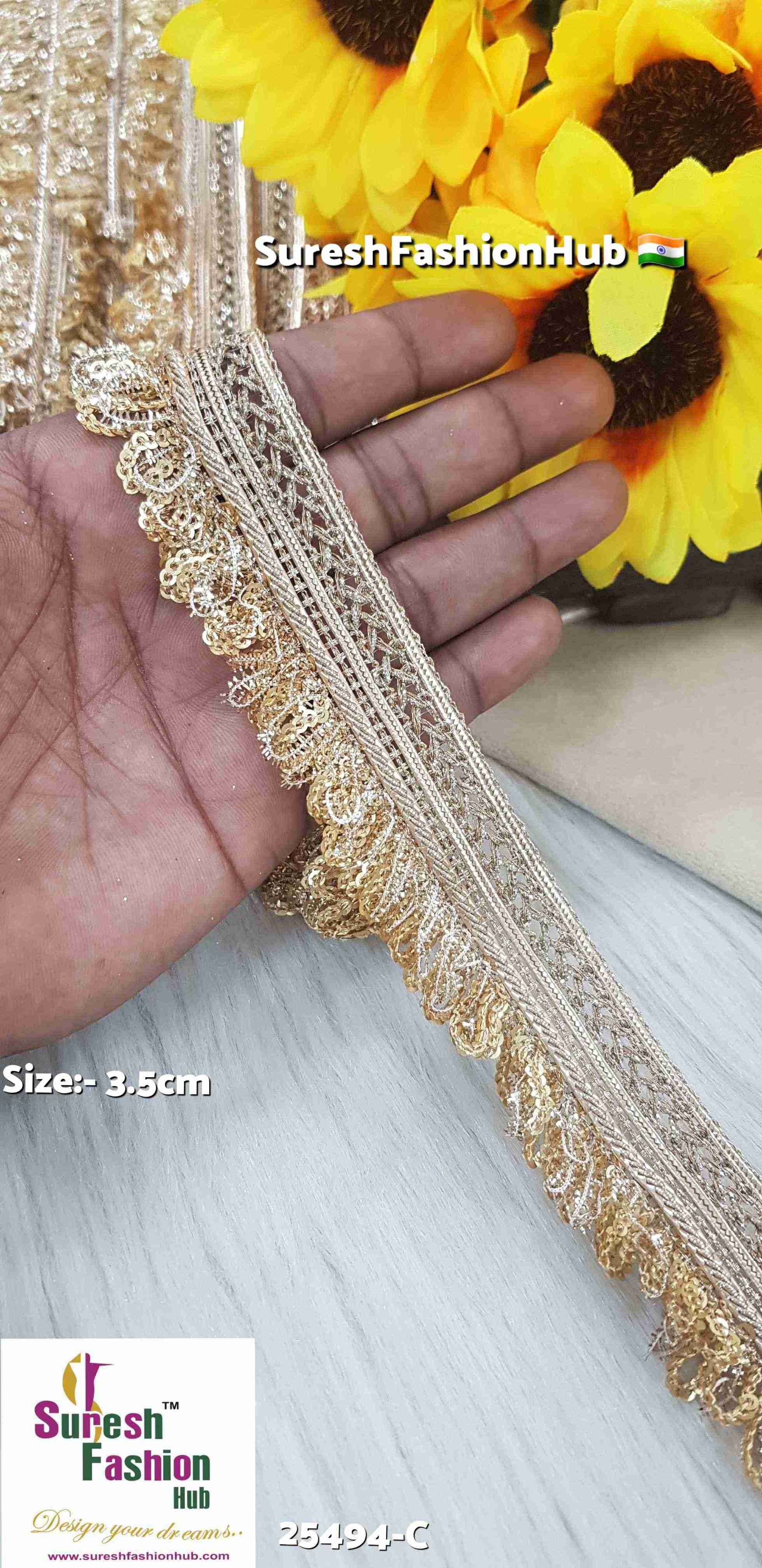 Pearl Sequence Badla Jhalar