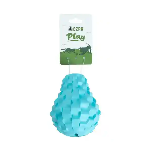 Ezra Play Refillable Pear - Blue Rubber Toy