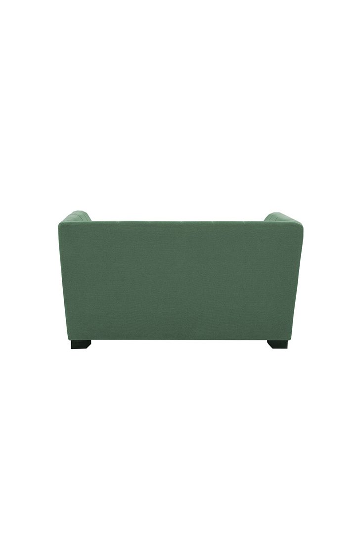 neudot Lexus Sofa for Living Room |2 Persons Sofa|Premium Fabric with Padded Armrest | Solid Wood Frame|2 Seater in Earth Green Color