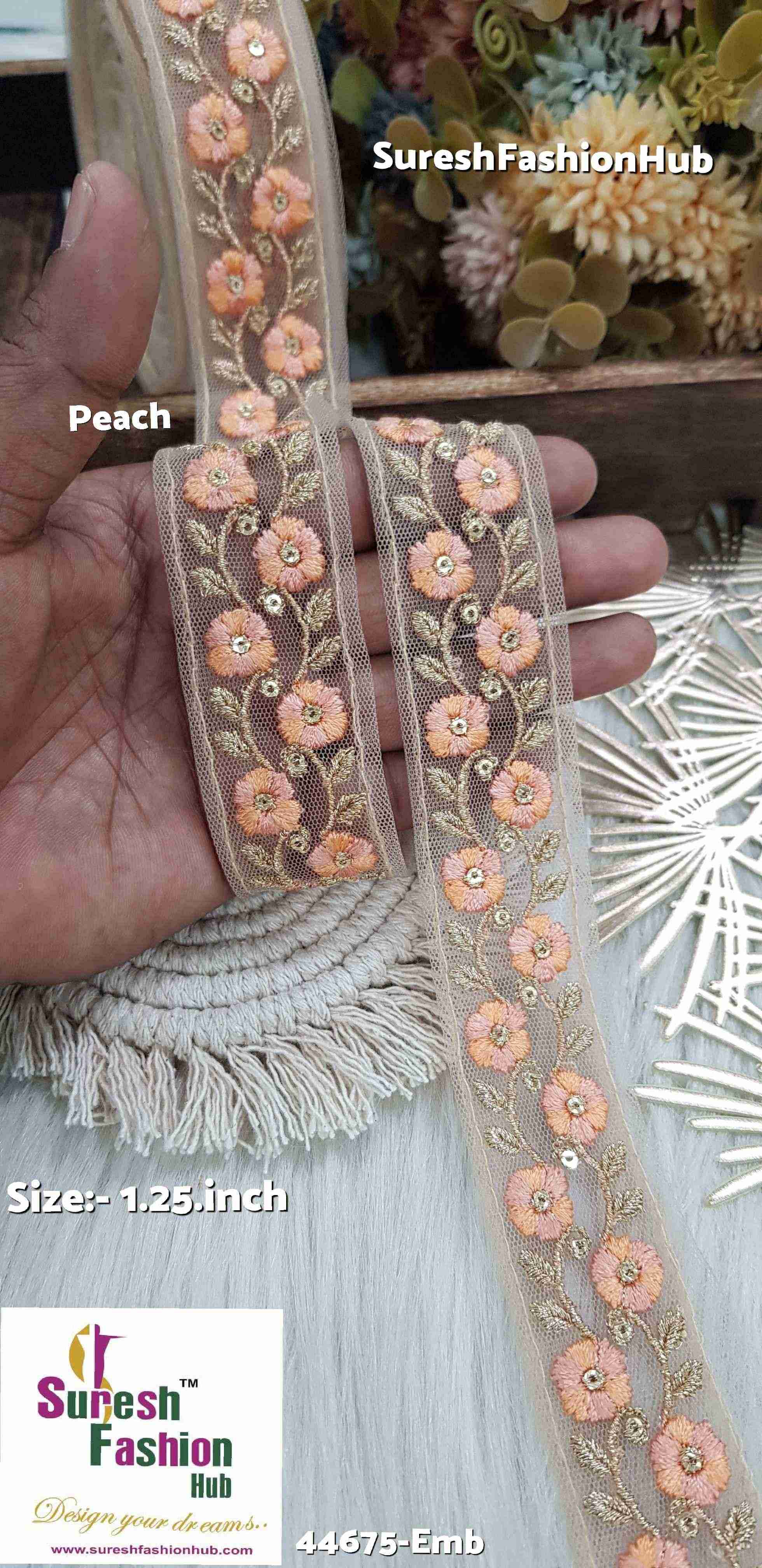  Beautifully crafted embroidery laces for unique decorative touches.