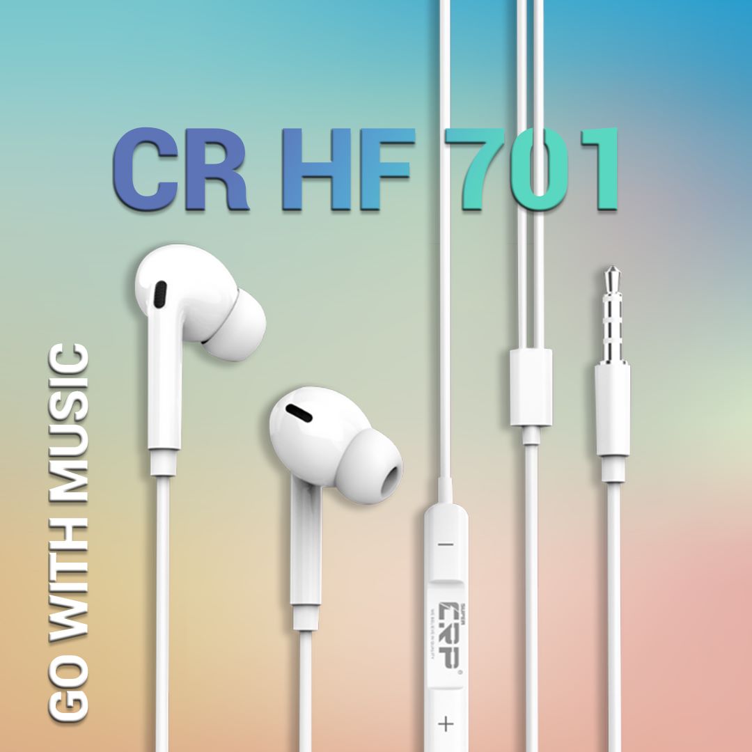 CR HF-701 IN-EAR WIRED EARPHONES - HANDSFREE