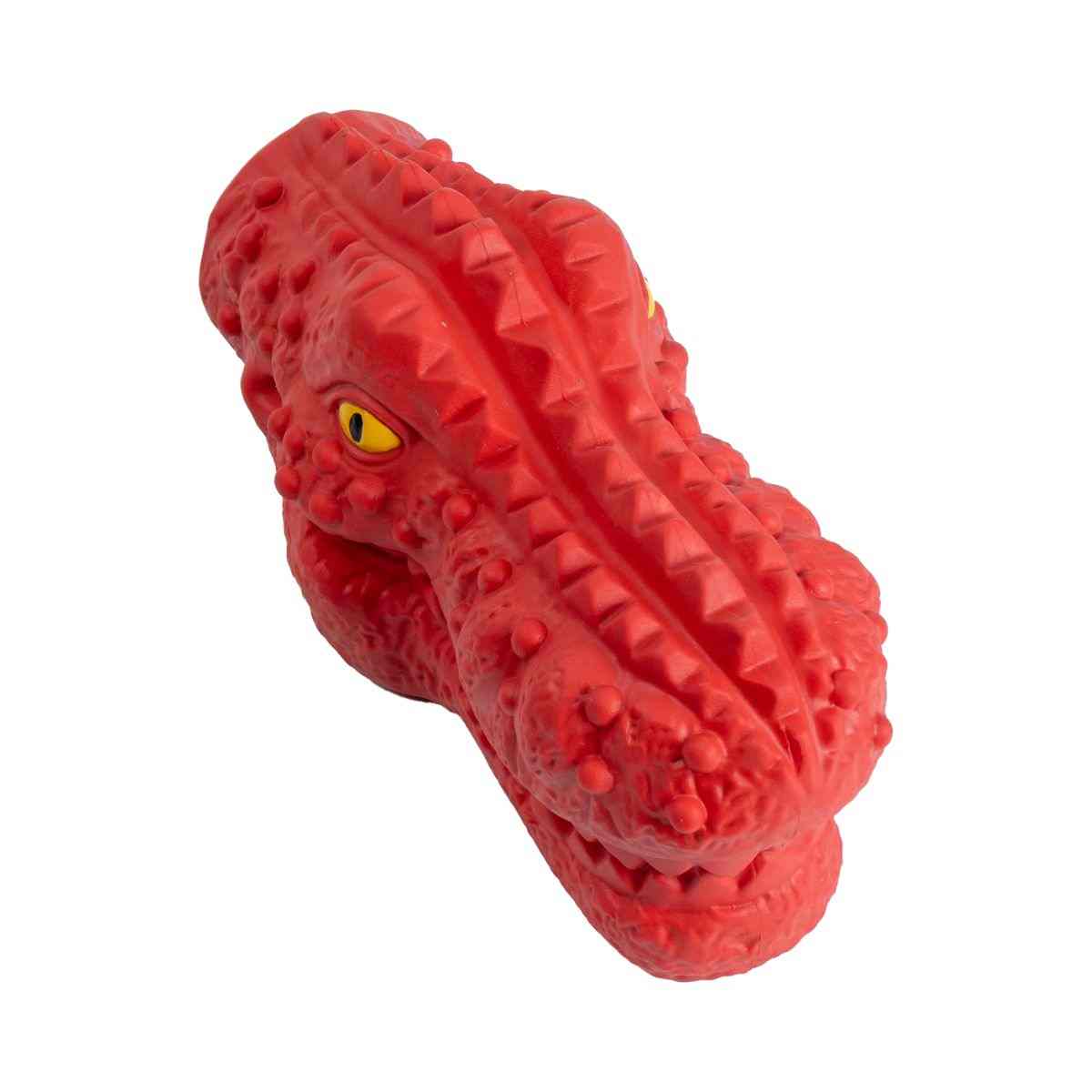 Ezra Play Crocodile - Red Rubber Toy