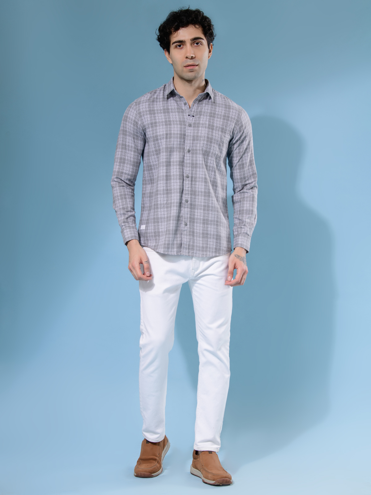 ALBION MENS MOF GREY SHIRT