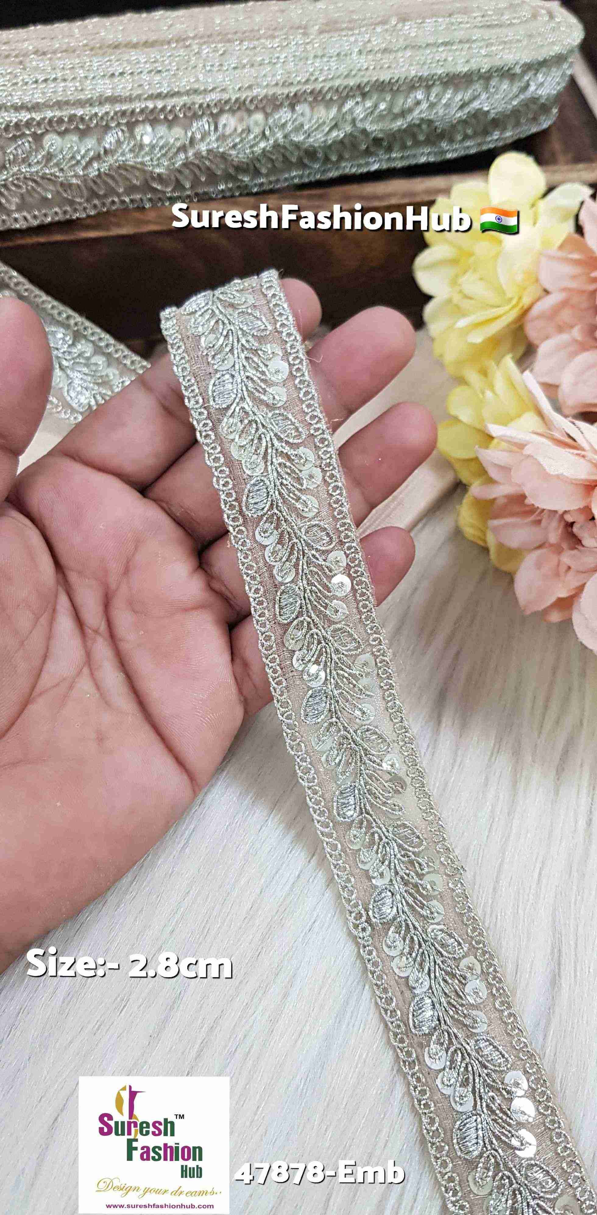 Water Gold Graceful Bloom Patti Lace